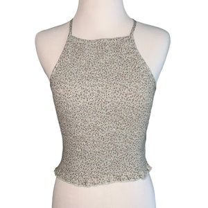 American Eagle 🦅 Light Green Smocked Halter Tank